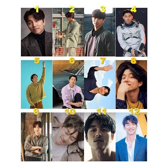 韓流グッズ コンユ トレカ風フォトカード 12枚セット #gongyoo