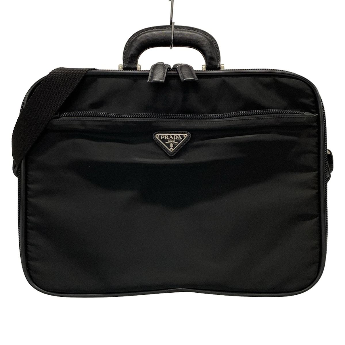美品 PRADA ブラック ショルダーバッグ PRADA(プラダ) ショルダーバッグ - V147 黒 レザー - メルカリ