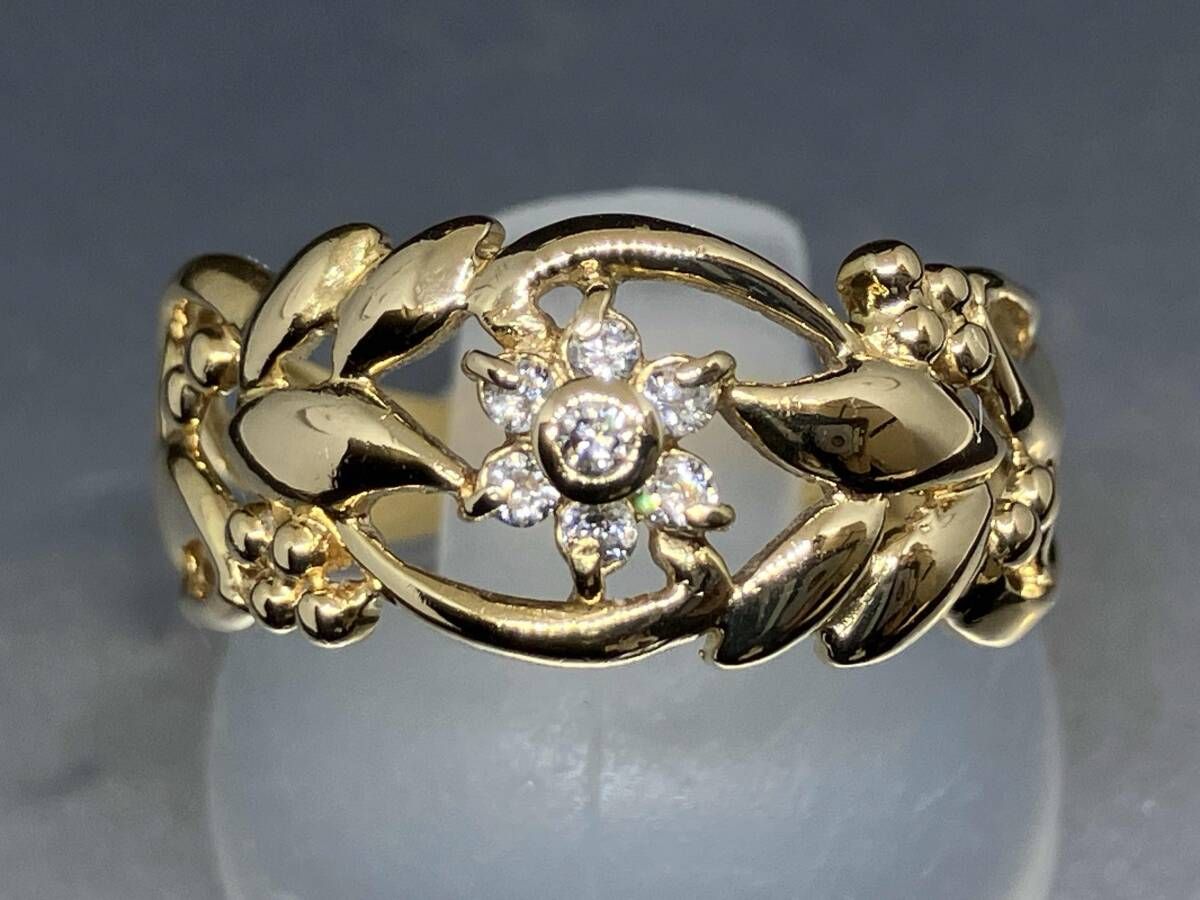 花模様の18金リング12号2.6g 楽天市場】【Athena Ring】 K10/K18/Pt900 ダブルライン 地金
