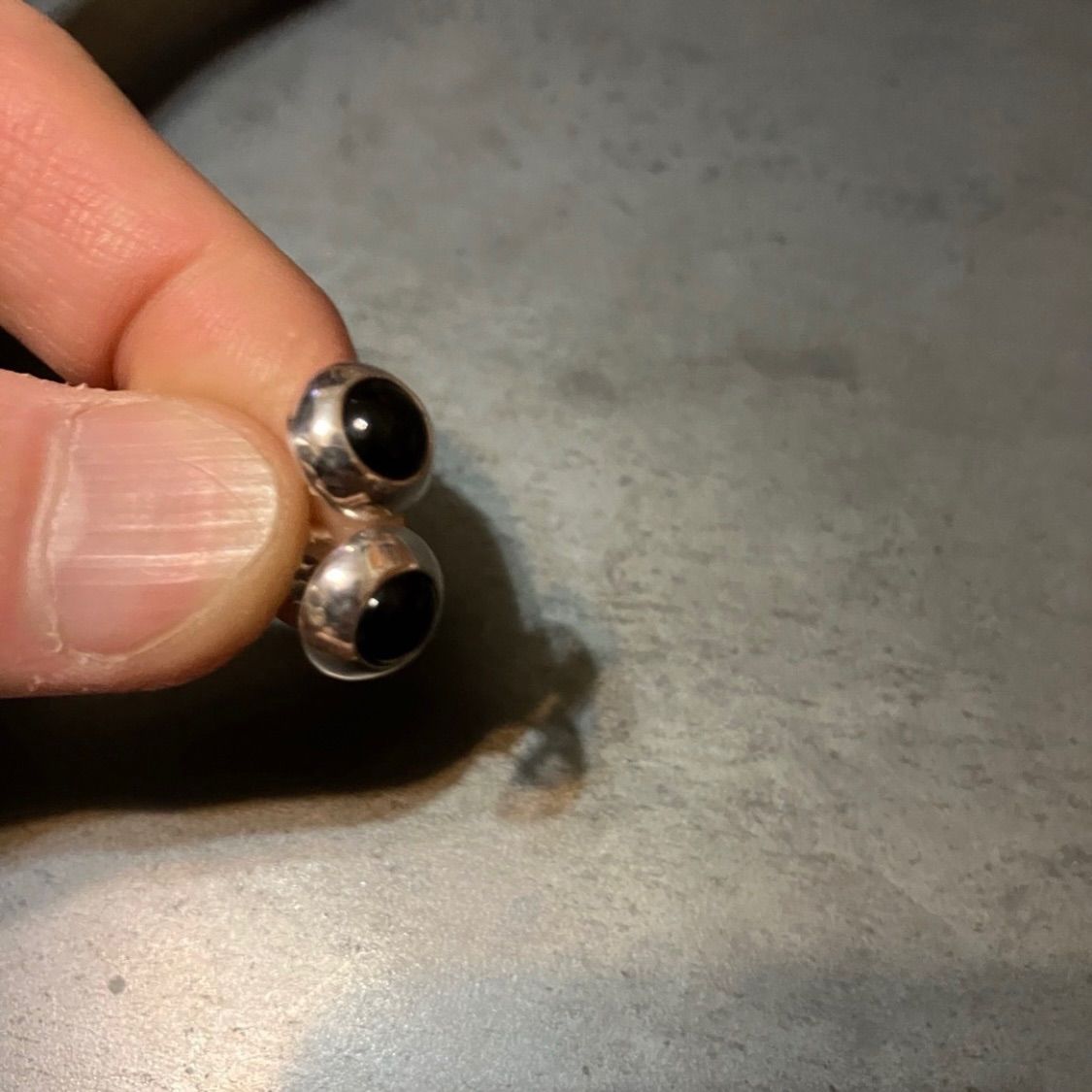 SILVER925 ONYX STUD EARRINGS /シルバー/ピアス SILVER925 ONYX STUD EARRINGS /シルバー/ピアス