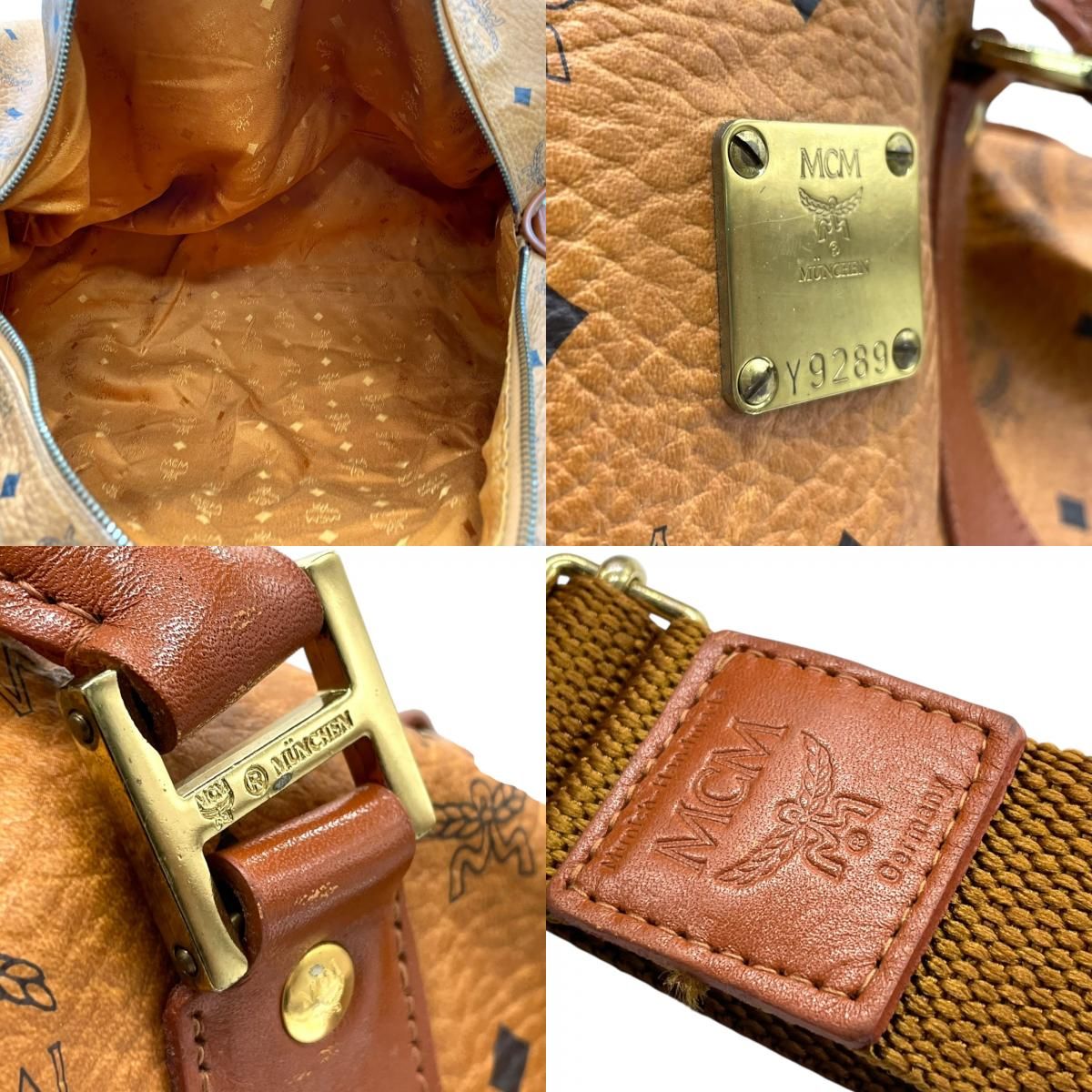 美品 MCM エムシーエム ヴィセトス ボストンバッグ 2WAY