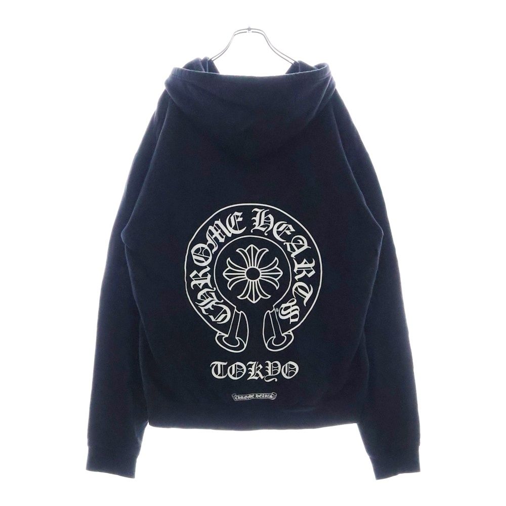 なつ クロムハーツ ジップアップパーカー CHROME HEARTS クロムハーツ Zip Up Hoodie バックスクロール 袖