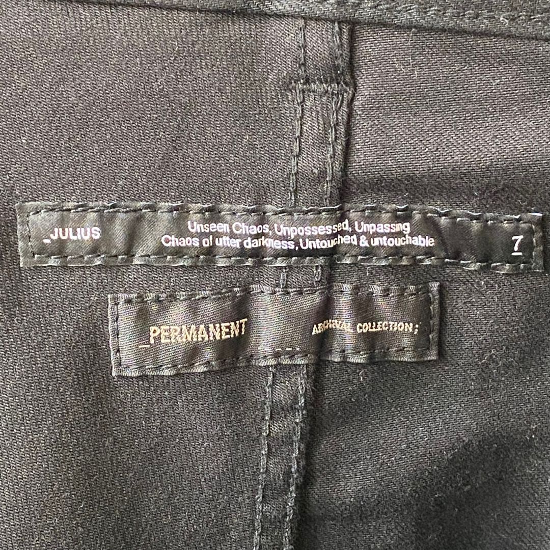 JULIUS ウエストパーツ デニム 799PAM23 スキニー パンツ