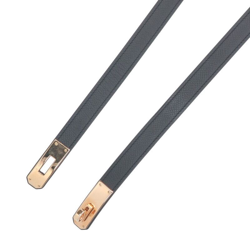 エルメス　ケリーベルト　18 黒　ノワール　エプソン　ゴールド金具　新品　本物 エルメス ケリーベルト18 B刻印 PG金具エプソンベルト