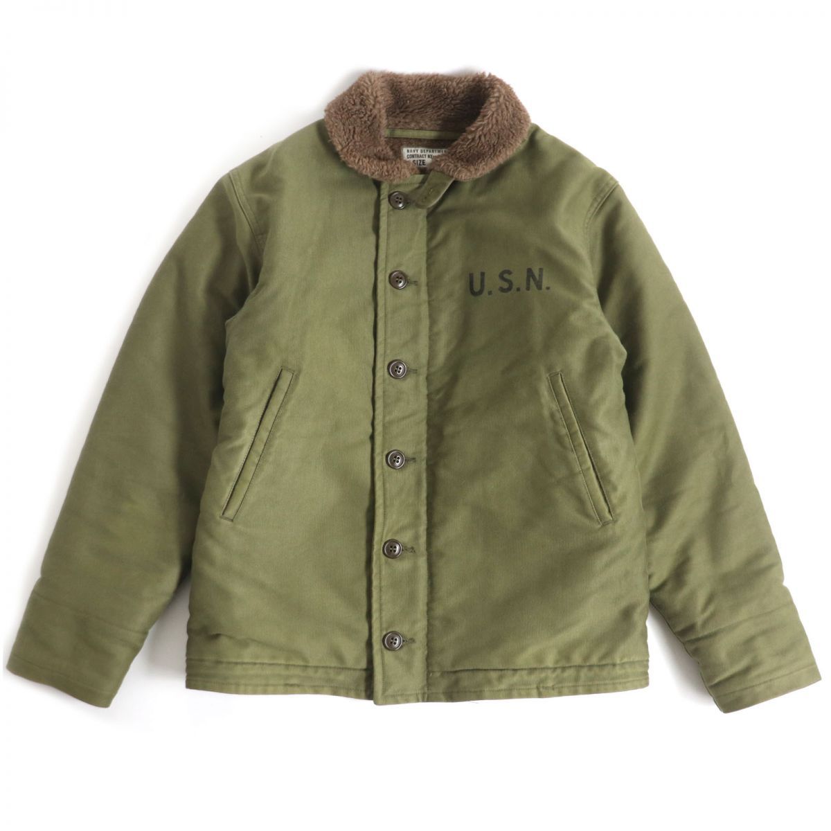 美品□TOY'S McCOY/トイズマッコイ 23164 N-1 DECK JKT ジップアップ