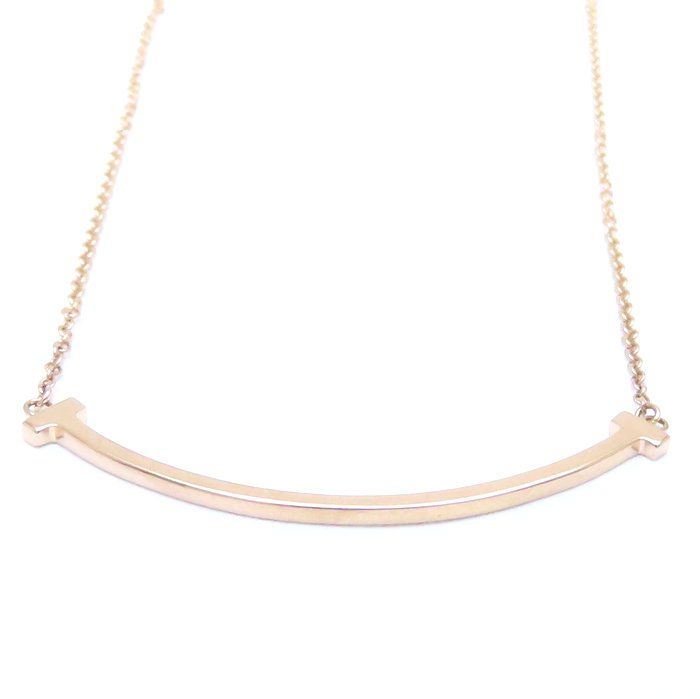 TIFFANY&Co. ティファニー Tスマイル ネックレス スモール 750PG  