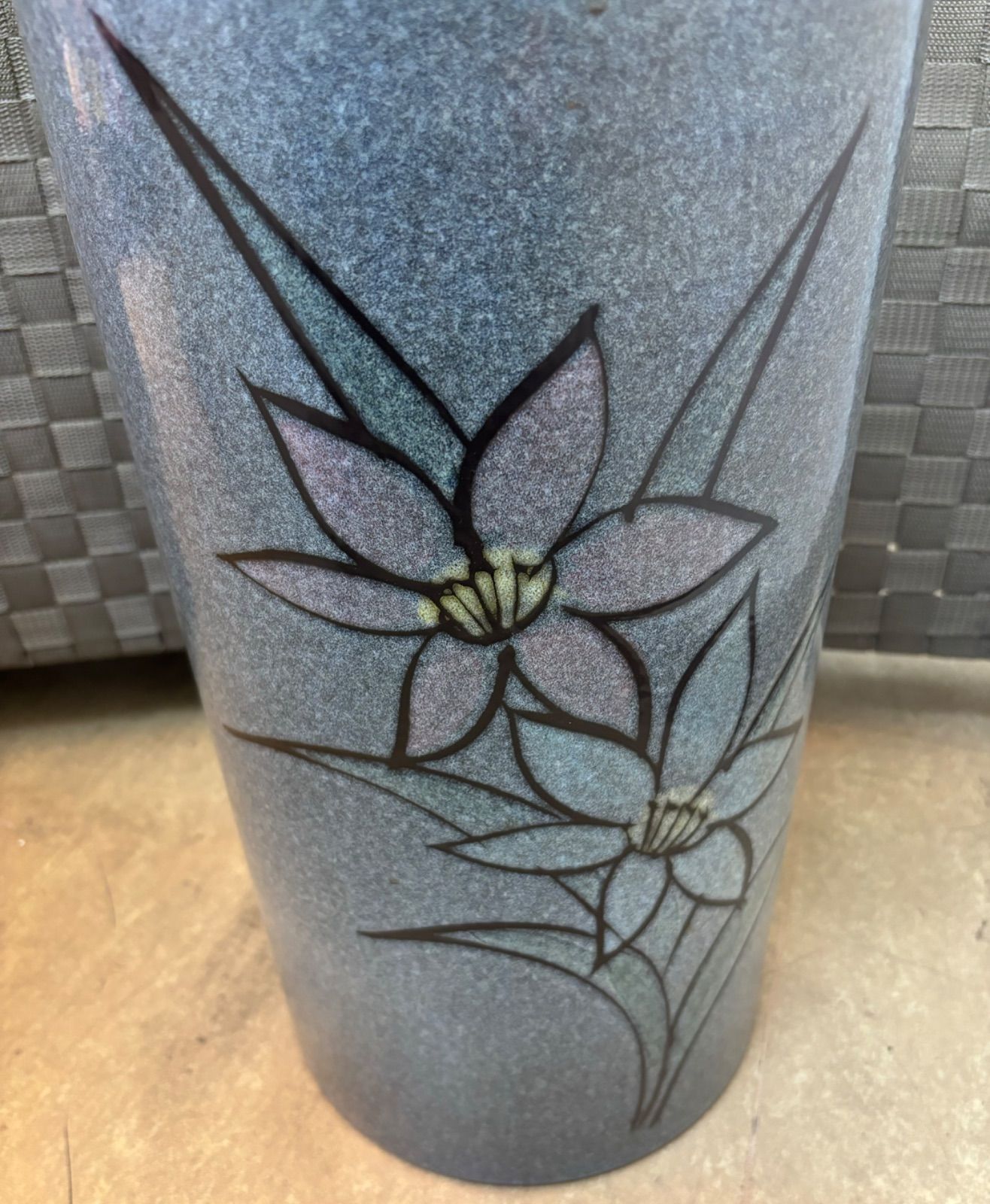 アンティーク 陶器製 花柄 フラワー 傘立て 笠立て アンブレラスタンド アンティーク 花柄 フラワー 傘立て 笠立て アンブレラスタンド