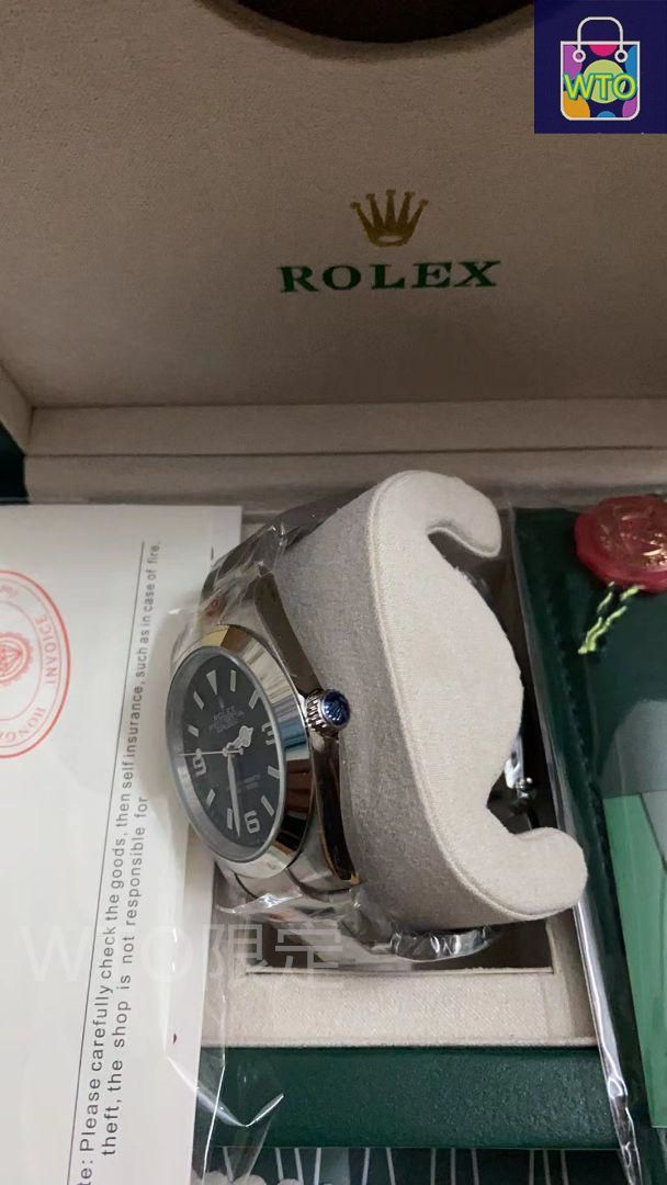 ROLEX Explorer 自動巻き 腕時計 クロムケース シルバー ROLEX Explorer 自動巻き 腕時計 クロムケース シルバー