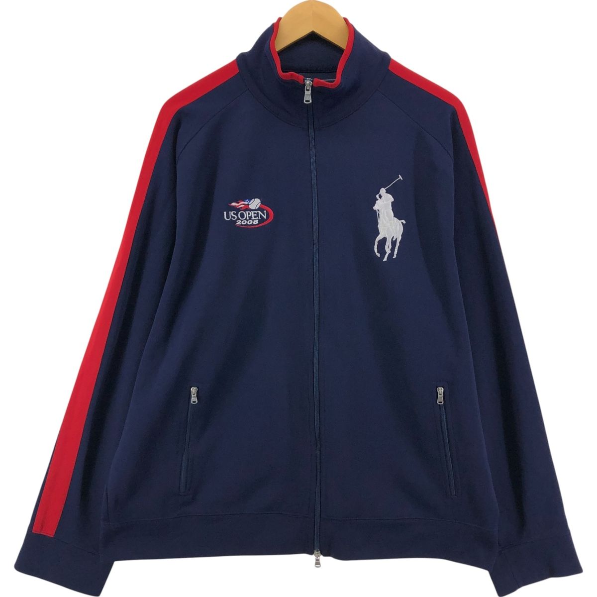 古着 ラルフローレン Ralph Lauren RLX アールエルエックス US OPEN 全米オープン 2008 バックロゴ ジャージ|eaa541930