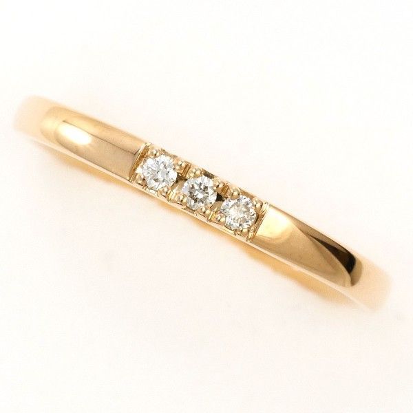 4℃ K10PG リング ring 指輪 10号 ダイヤ 総重量約1.5g