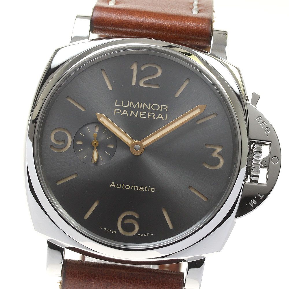 パネライ PANERAI PAM00739 ルミノール ドゥエ 3デイズ オートマティック アッチャイオ 自動巻き メンズ良品_816488