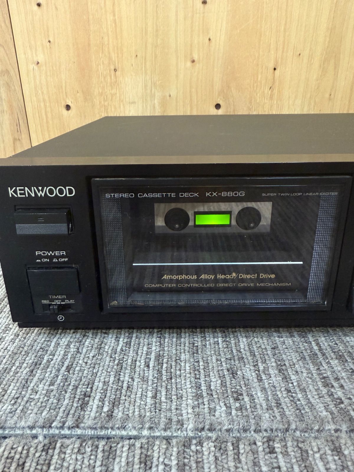 SGM ジャンク KENWOOD カセットデッキ KX-880G