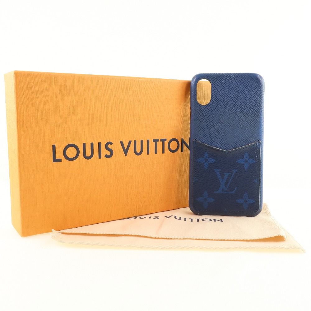 LOUIS VUITTON - 【LOUIS VUITTON】ルイ・ヴィトン iPhone X/Xs タイガラマ M30273 レザー 青 BC2119 ユニセックス スマホケース LOUIS VUITTON】ルイ・ヴィトン iPhone X/Xs タイガラマ M30273 レザー