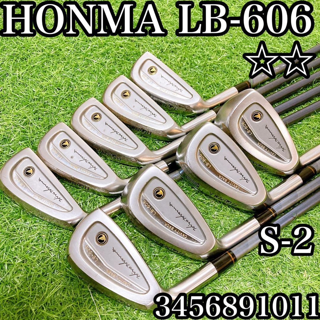 レフティー　左利き　ホンマ　ゴルフクラブ　アイアン　LB-606 9本 レフティー 左利き ホンマ ゴルフクラブ アイアン LB-606 9本