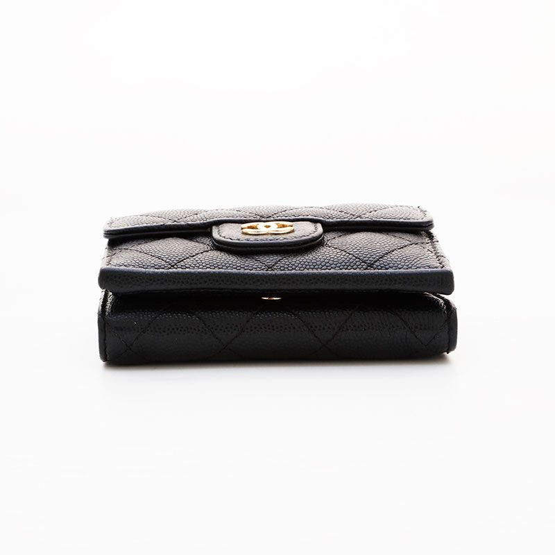 ここあ様 CHANEL シャネル 三つ折り財布 26番台 キャビアスキン