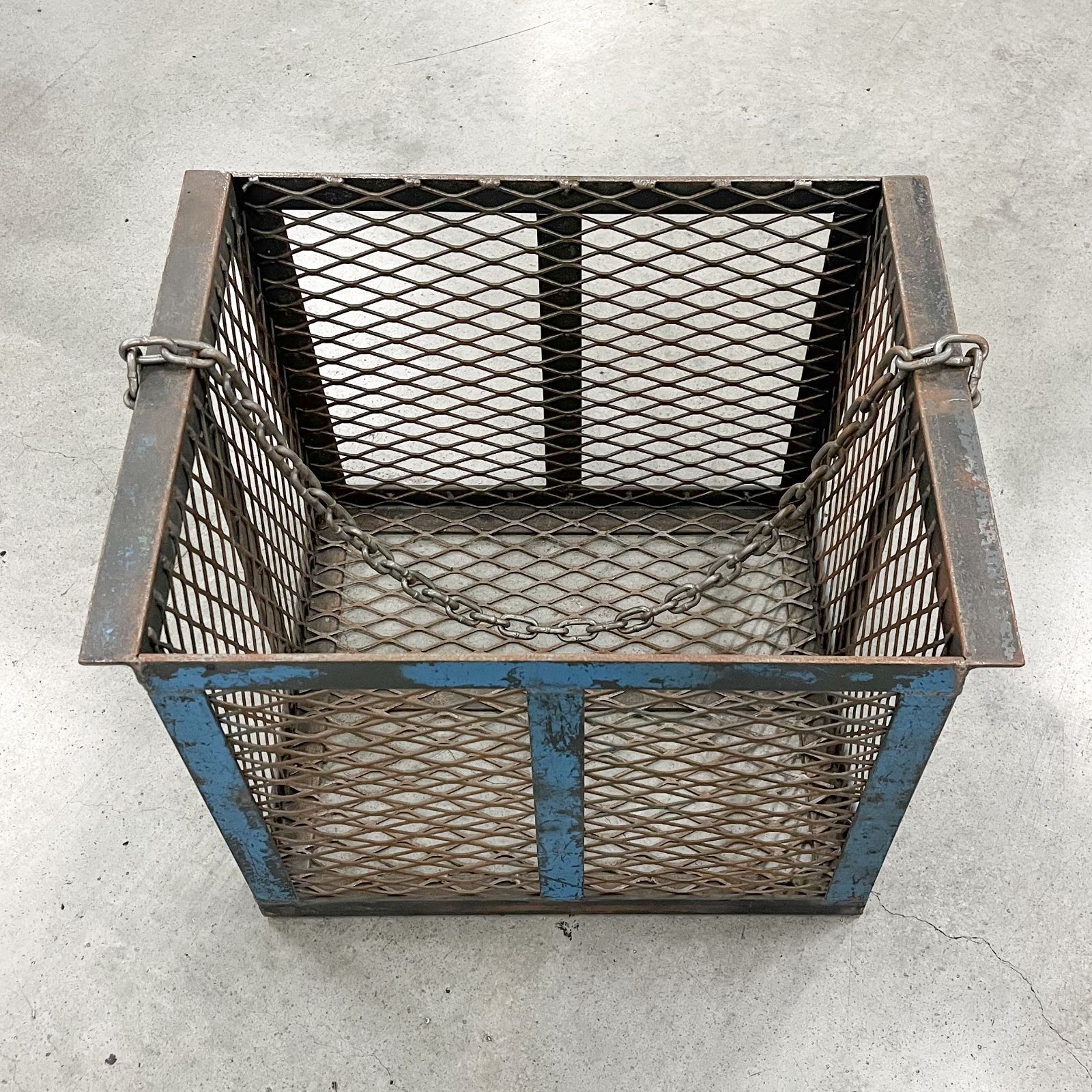 ビンテージ アイアン メッシュ バスケット Vintage Industrial Mesh