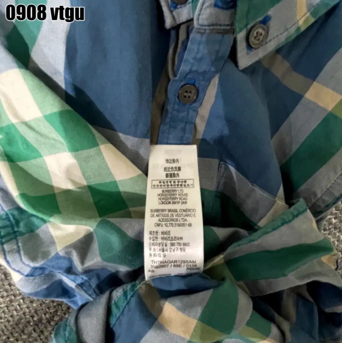 BURBERRY CHILDREN 半袖チェックシャツ 92cm バーバリーチルドレン 半袖チェック シャツ ベージュ 美品 BURBERRY