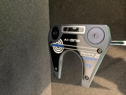 オデッセイ Ai-ONE SQUARE 2 SQUARE 7 34インチ パター PT STROKE LAB 90 スチール フレックスその他 メンズ 男性用 右利き 右用 Bランク ゴルフクラブ
