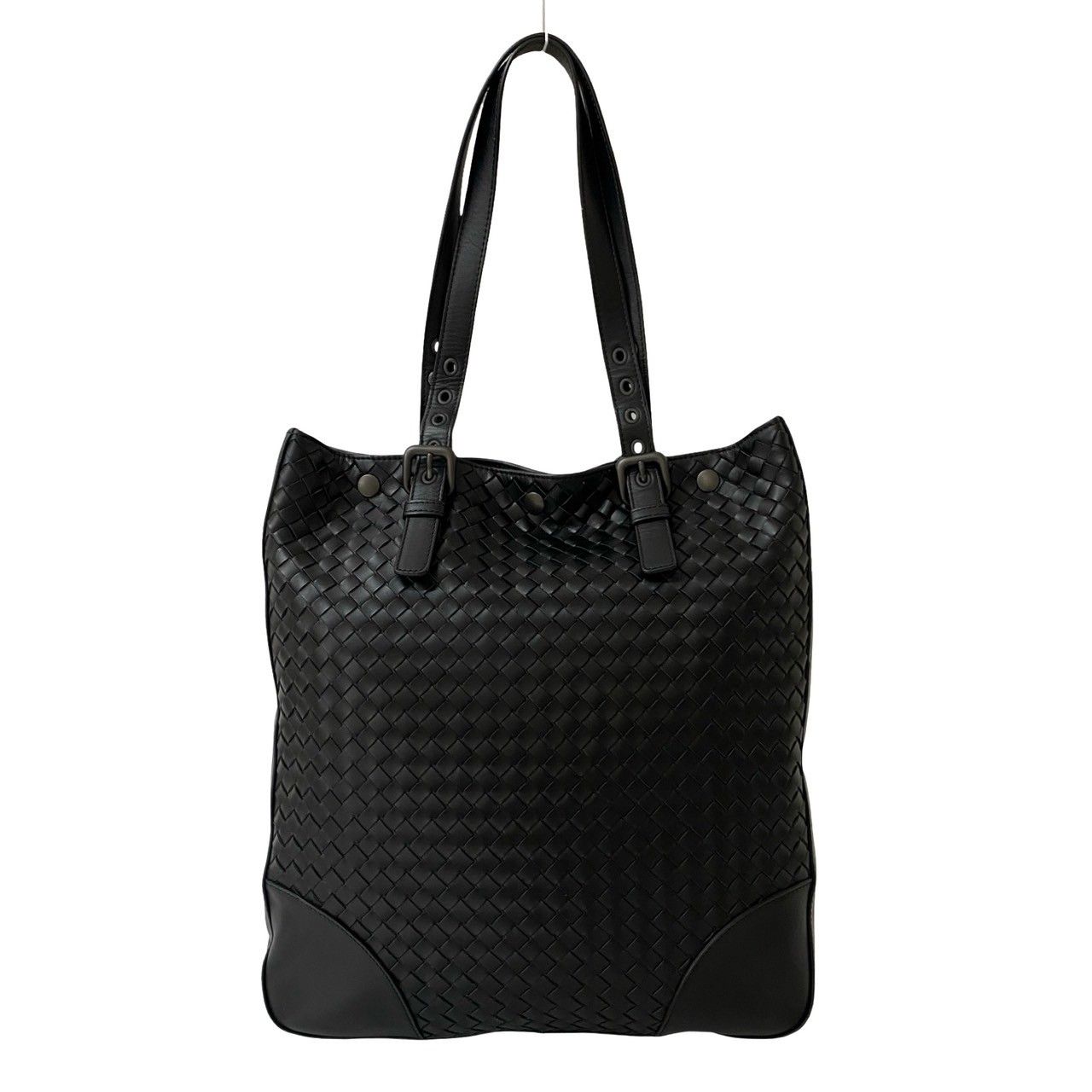 【極美品】BOTTEGA VENETA ハンドバッグ イントレチャート ブラック 極 美品 BOTTEGA VENETA ボッテガヴェネタ イントレチャート