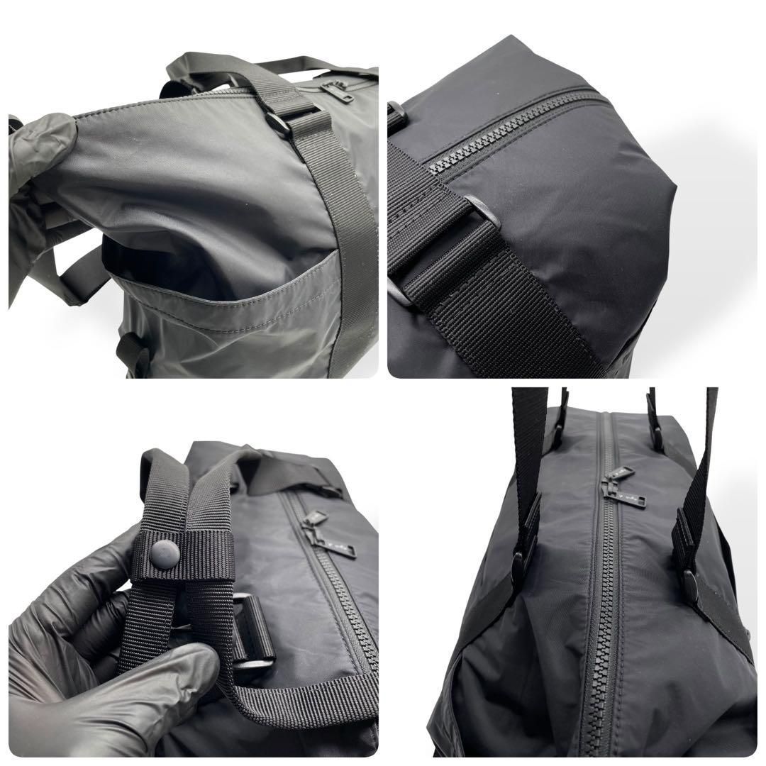 【美品】agnes b. VOYAGE ボストンバッグ 2way  ナイロン 極美品 agnes b.VOYAGE ナイロン×レザー ボストンバック 大容量