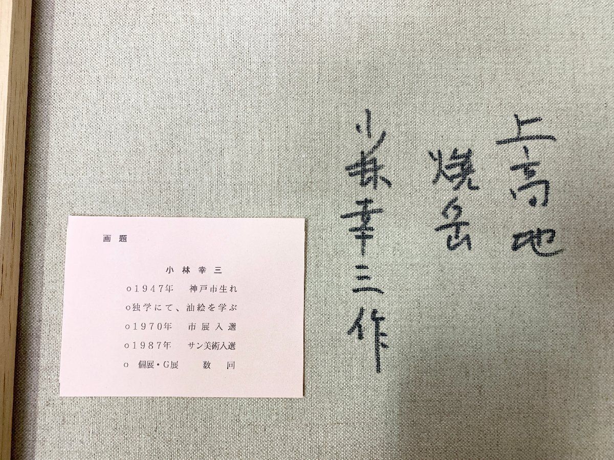 『焼岳』小林 幸三 Amazon.co.jp: 小林幸三 焼岳 F20号 受注制作 油彩画 油絵 風景画 長野