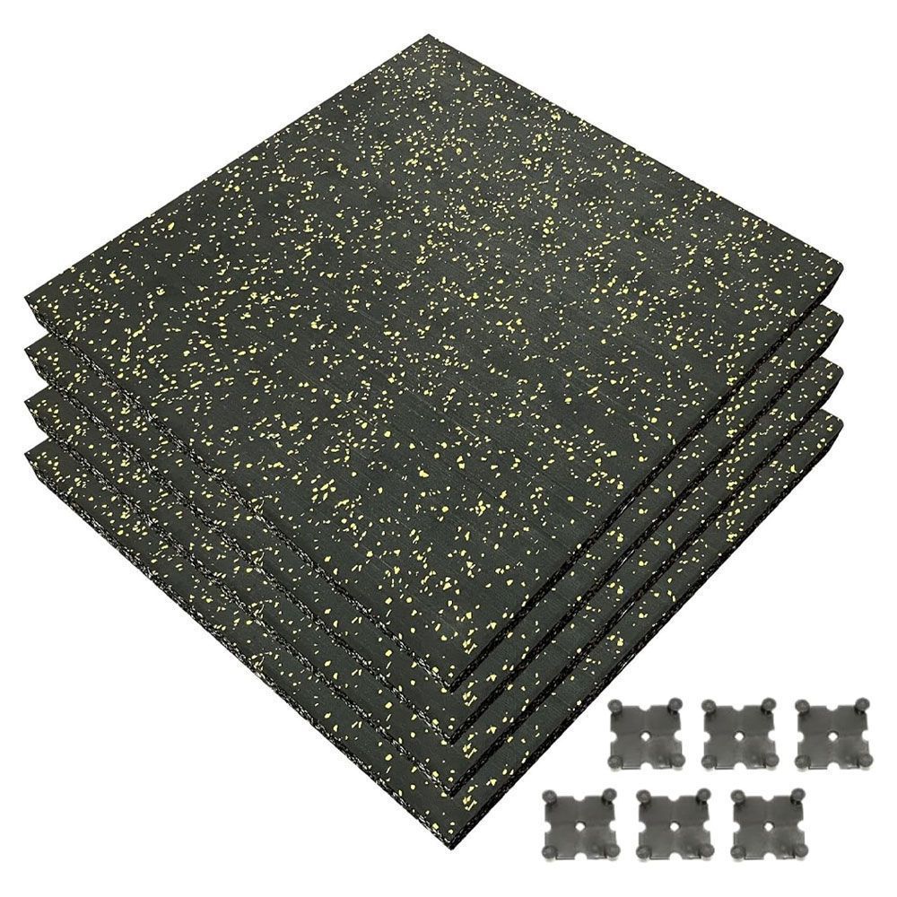 4WD ジムマット ゴムマット 4枚セット ブラック 50×50×3cm G10 4WD