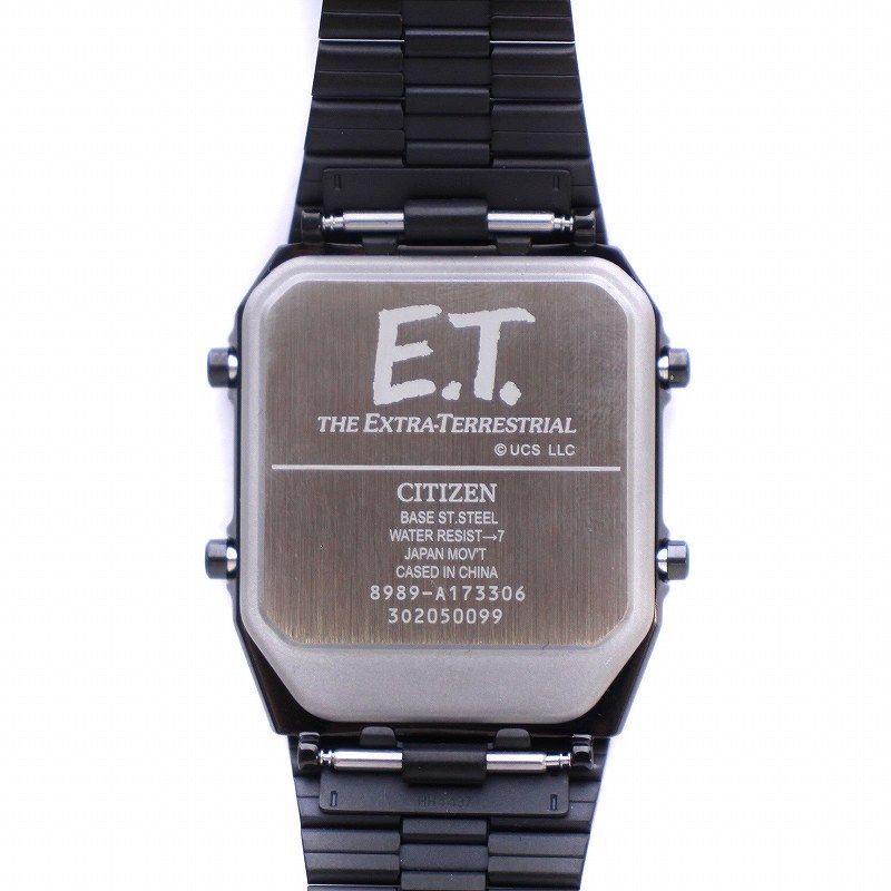 シチズン CITIZEN E.T. RECORD LABEL ANA-DIGI TEMP UNIVERSAL限定モデル 腕時計 ウォッチ  アナデジテンプ クォーツ クロノグラフ 黒 ブラック JG2137-62L /KW ■GY18