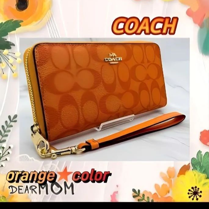 ✳️ Sale 匿名配送 新品 ✳️ COACH コーチ オレンジ 財布