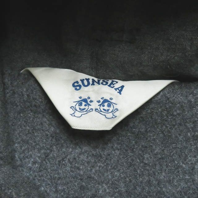 SUNSEA サンシー 16AW 日本製 Melton Knight Coat メルトン