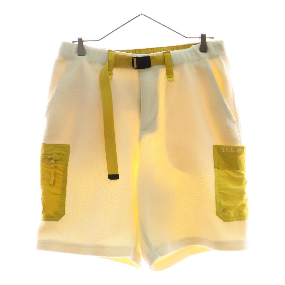 KITH キス 24SS×Columbia Sherpa Shorts コロンビア シェルパフリースショーツ ショートパンツ イエロー/ベージュ KITH (キス) 24SS×Columbia Sherpa Shorts コロンビア シェルパ