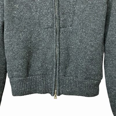 プラダスポーツ PRADA SPORT ファー付き ニット パーカー 灰 グレー チャコールグレー ■GY41 レディース プラダスポーツ PRADA SPORT ファー付き ニット パーカー 灰
