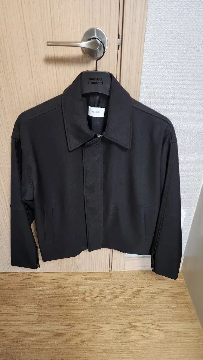 【雷市場（ポンジャン）商品韓国直送】 AREUBAN(アルバン) 2way スナップ ブルゾン 黒 S