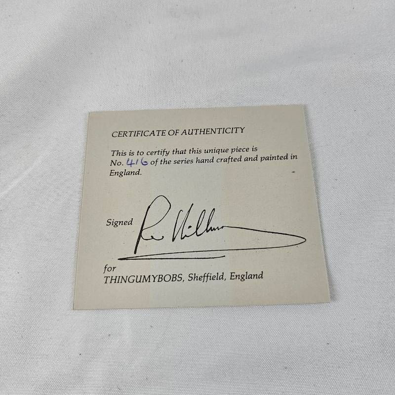 証明書付】1988年製 英国ヴィンテージ ファインアートミニチュア