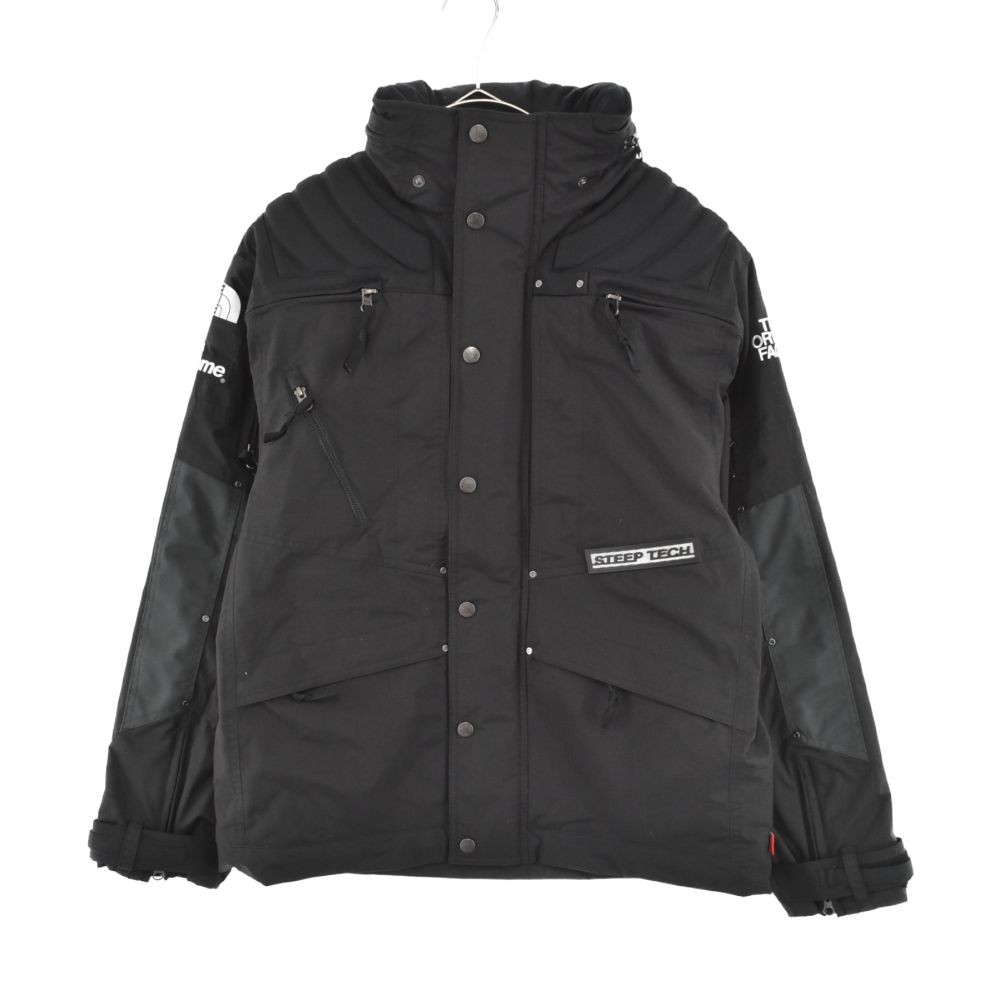 SUPREME (シュプリーム) 22AW×THE NORTH FACE Steep Tech Apogee Jacket ノースフェイス  スティープテックアポジー ジップアップ ブルゾン ブラック NF0A8233