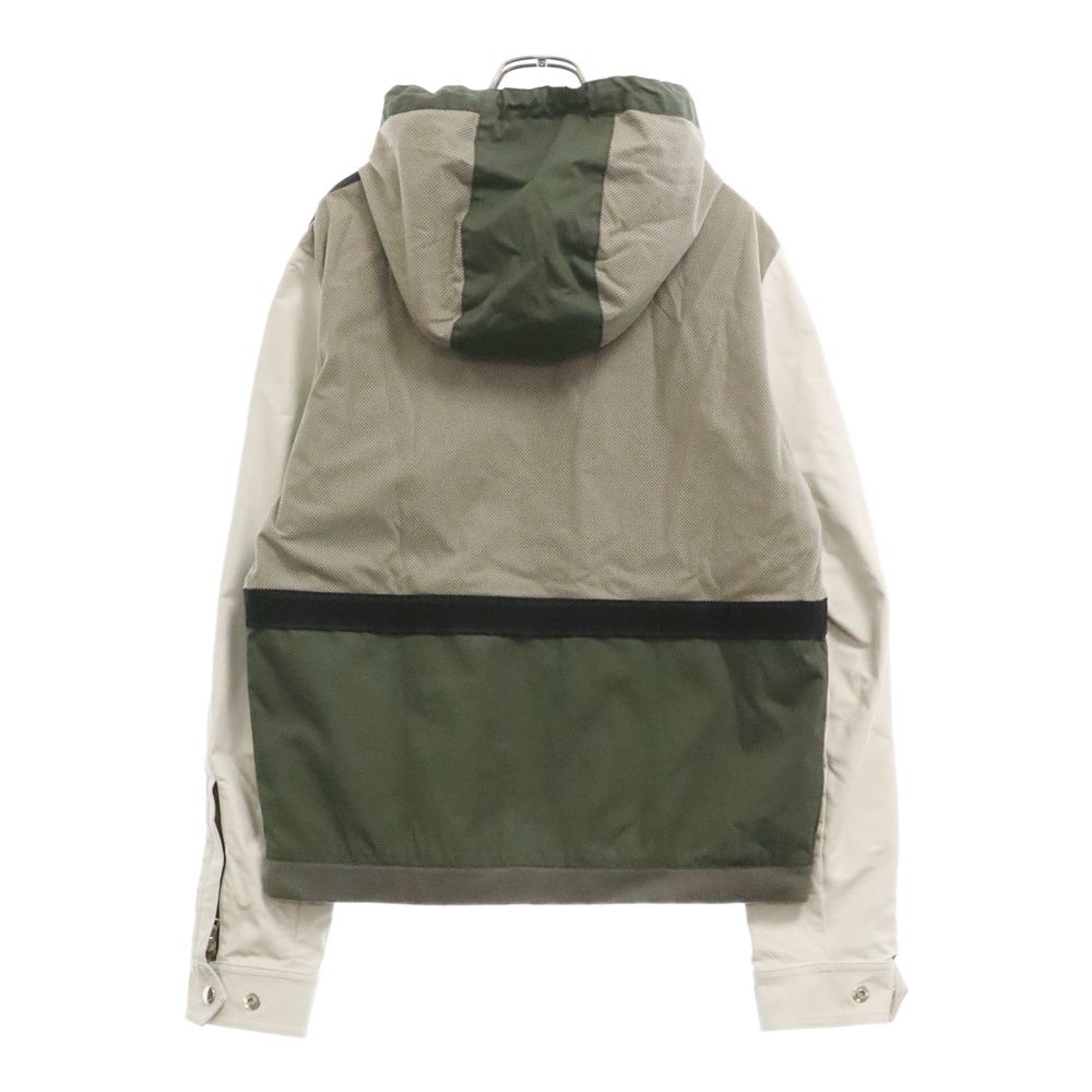 GUCCI グッチ ナイロンメッシュジップアップフーデッドジャケット グリーン/ホワイト 231976 Z9687 GUCCI (グッチ) ナイロンメッシュジップアップフーデッドジャケット