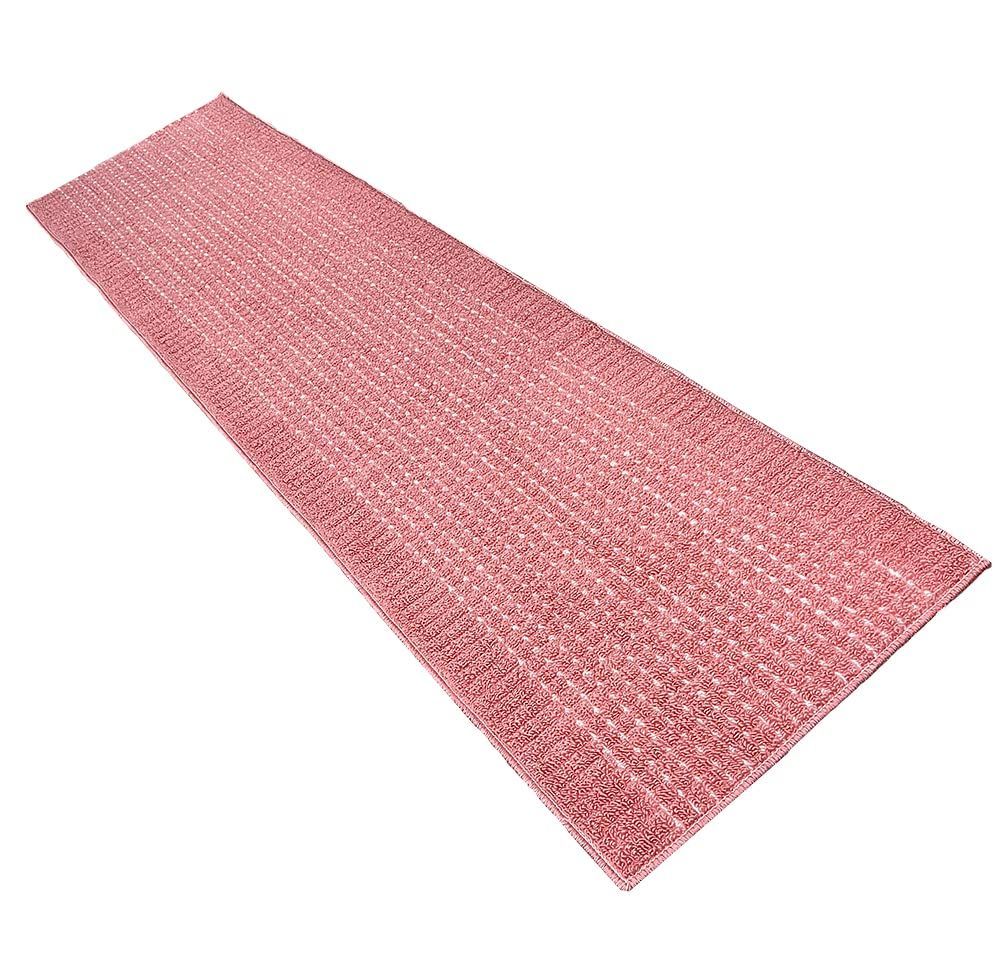 【人気商品】日本製 洗える おしゃれ CubeDot 45×210 【CoCo Color】 キッチンマット (45×210 ピンク)