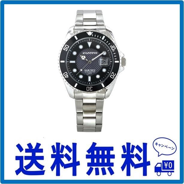 クレファー] 腕時計 アナログ メンズ ソーラー 充電式 メタルバンド シルバー AV-AM284-BKS - メルカリ