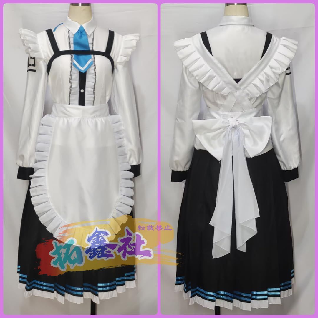 ブルアカ コスプレ衣装 室笠アカネ メイド服 室笠アカネ コスプレ衣装 コスチューム 仮装 撮影用 ハロウィン クリスマス イベ