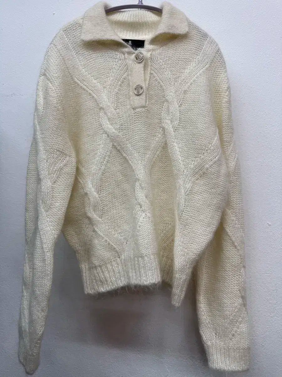 LANVIN ランバン クリーム色 アルパカニット 66