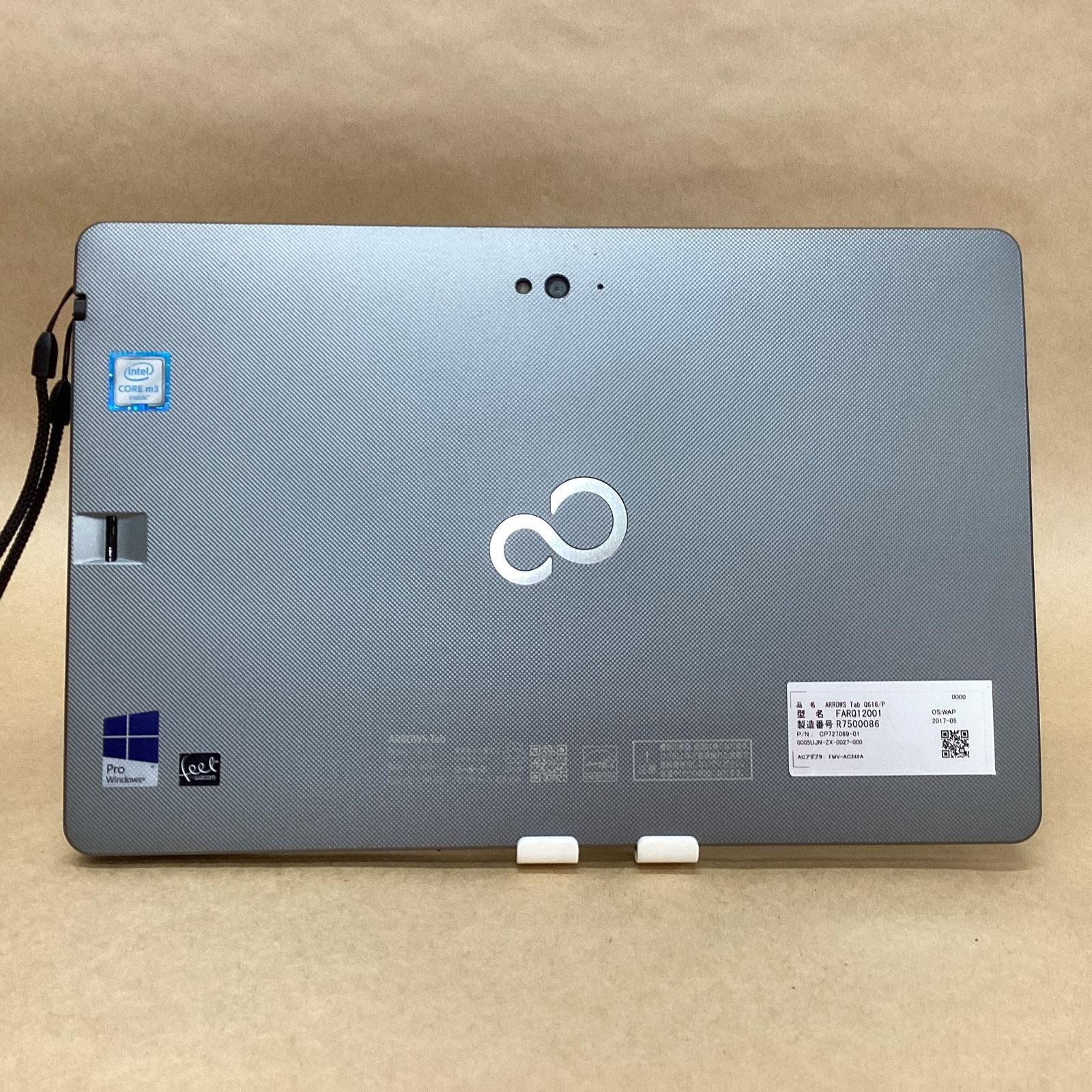 タブレット 富士通 Q616/P 高速SSD 無線 Win11 バッテリー良好 富士通 ARROWS Tab Q616/P 中古 防水 タブレット Win10 Home