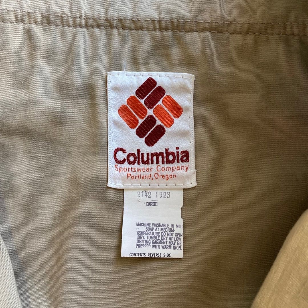 230501BKK3○希少 1970'S 70S Columbia コロンビア L フィッシング 