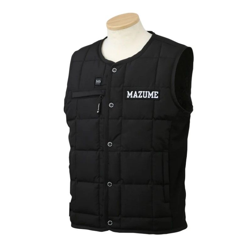 MZFW-879 mazume ヒーターベスト 3L ブラック | 防寒着 防寒ベスト 電熱ベスト