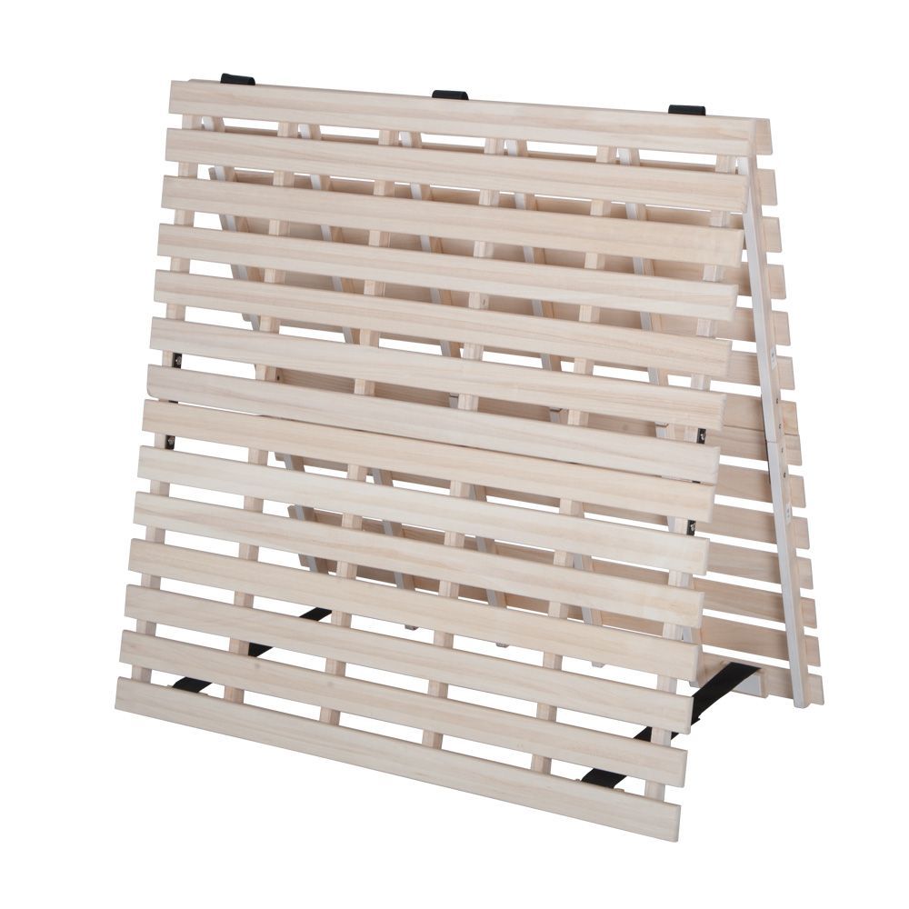 すのこベッド 折りたたみ 天然桐 二つ折り ベッドフレーム 木製 シングル 2折 yew2