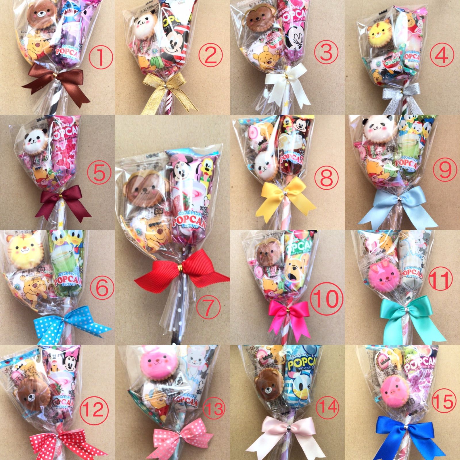 ミニお菓子ブーケP♡10個 プチギフト パーティー お配り用