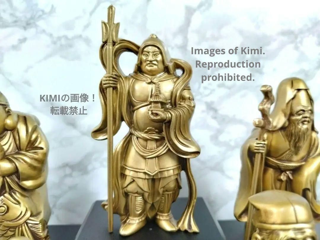 金色の七福神 置物セット 7体