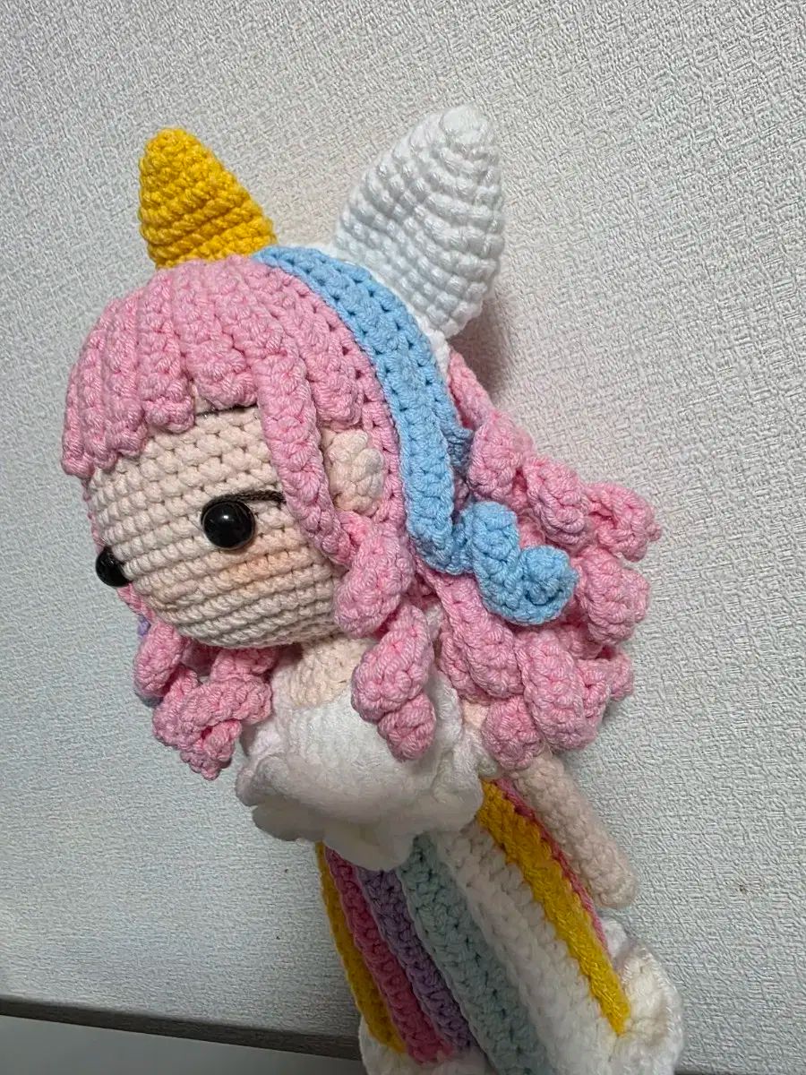 編みぬいぐるみユニコーン少女 MUZIGAE