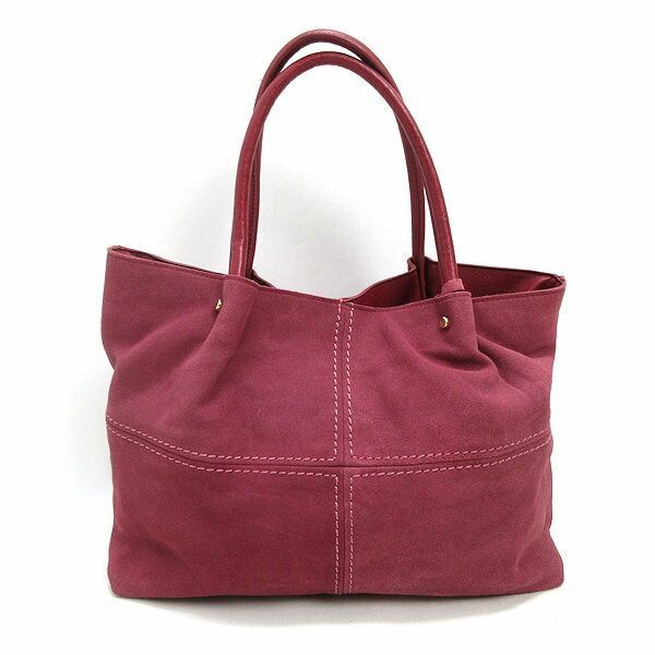 kディーケリー/D.KELLY スエード×レザートートバッグ/赤/BAG/LADIES104 【中古】