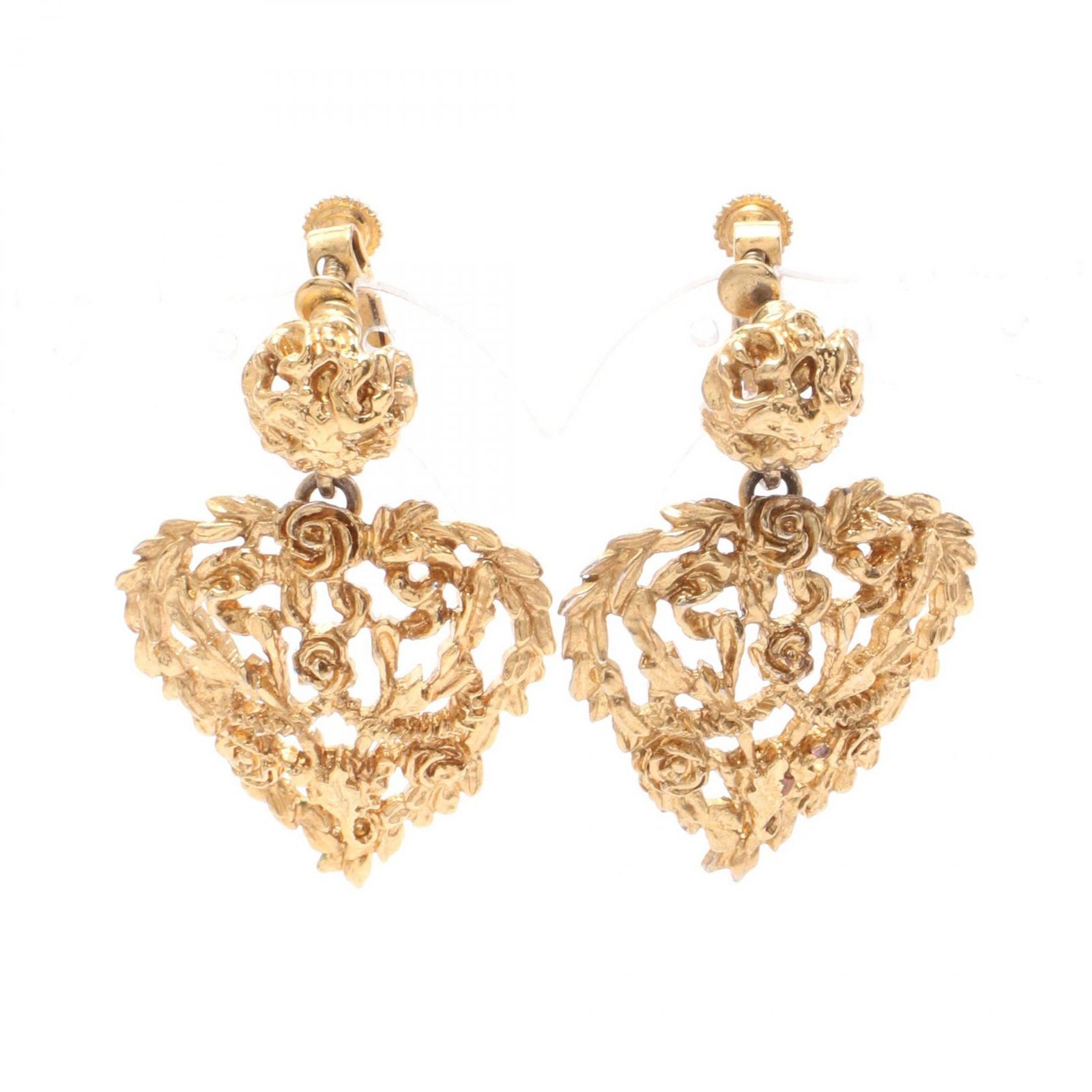 イヴ サンローラン YVES SAINT LAURENT イヤリング GP ゴールドメッキ ヴィンテージイヤリング レディース Used B