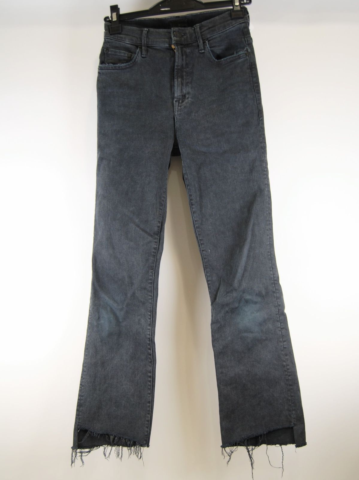 USED/B】MOTHER The Insider Crop Step Fray□ブラックデニム USED/B】MOTHER The Insider Crop Step Fray□ブラックデニム
