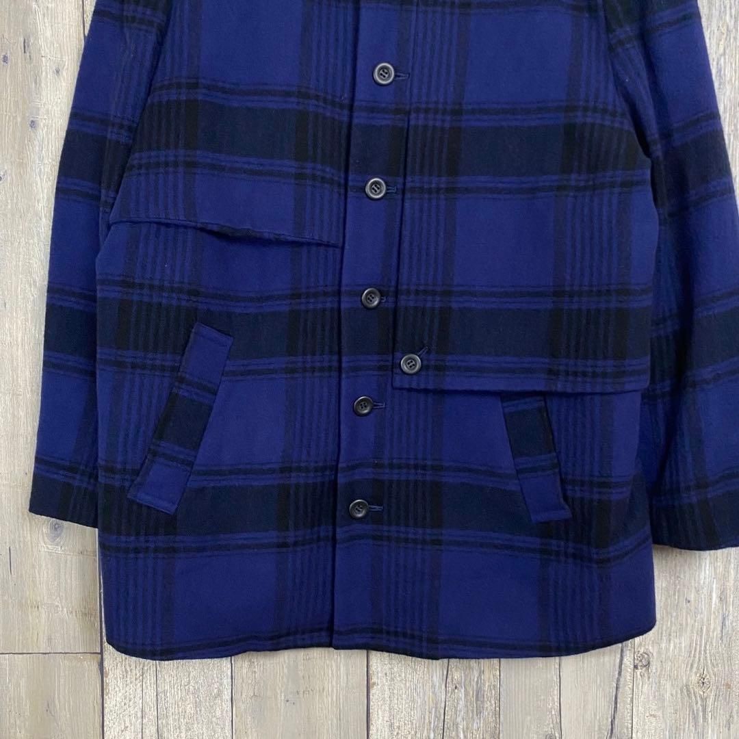 HAI SPORTING GEAR イッセイミヤケ 裏地チェック ジャケット HAI SPORTING GEAR イッセイミヤケ チェック ウール ジャケット